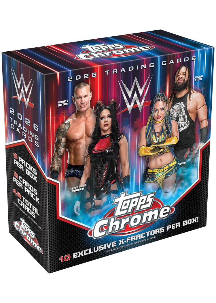 2026 WWE Topps Chrome Wrestling MEGA Box Trading Cards