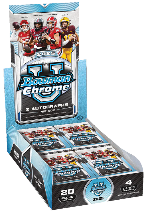 2025 Bowman University Chrome Football - Hobby  Box