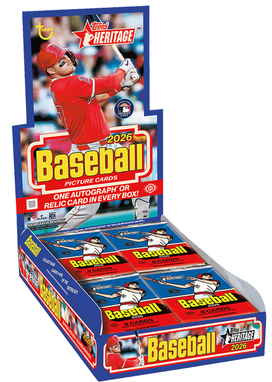 2026 Topps Heritage MLB Baseball Hobby Pack