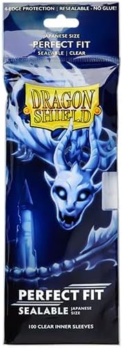 Dragon Shield Clear - Sealable Perfect Fit Sleeves Japanese Size