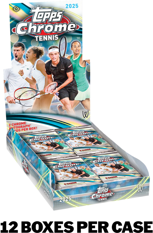 2025 Topps Chrome TENNIS Hobby Box - 2 Autos per Box