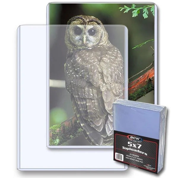 5x7 Card Toploaders - BCW - 25 Pack