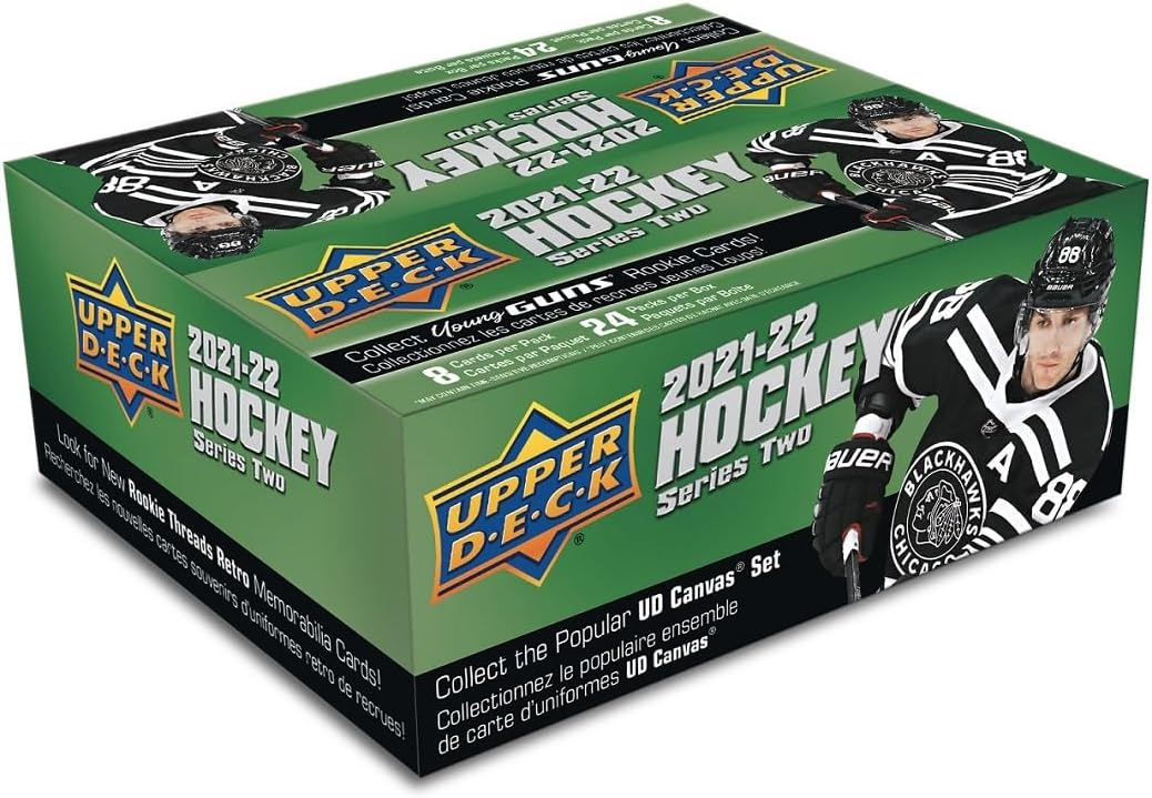 2021-22 Upper Deck Hockey Series 2 Retail Box (6 Young Guns)