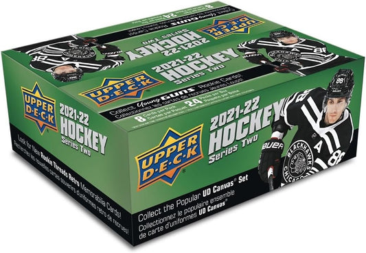 2021-22 Upper Deck Hockey Series 2 Retail Box (6 Young Guns)