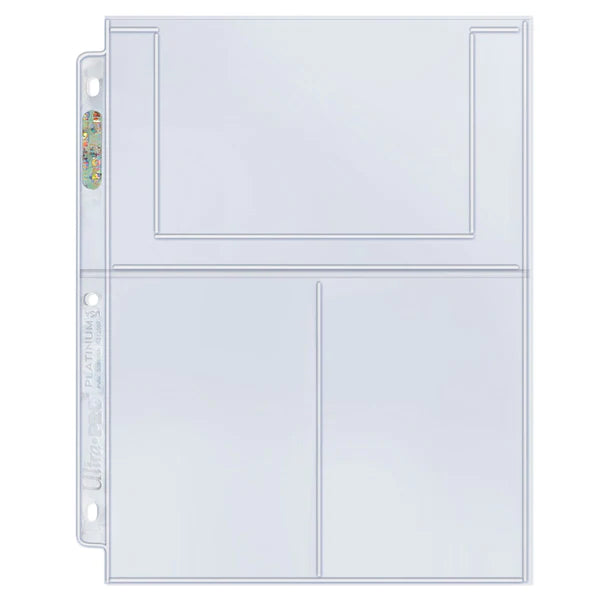 3 pocket Pages - Sports Cards- For 3 Ring Binders - 100 Pages  - Ultra Pro