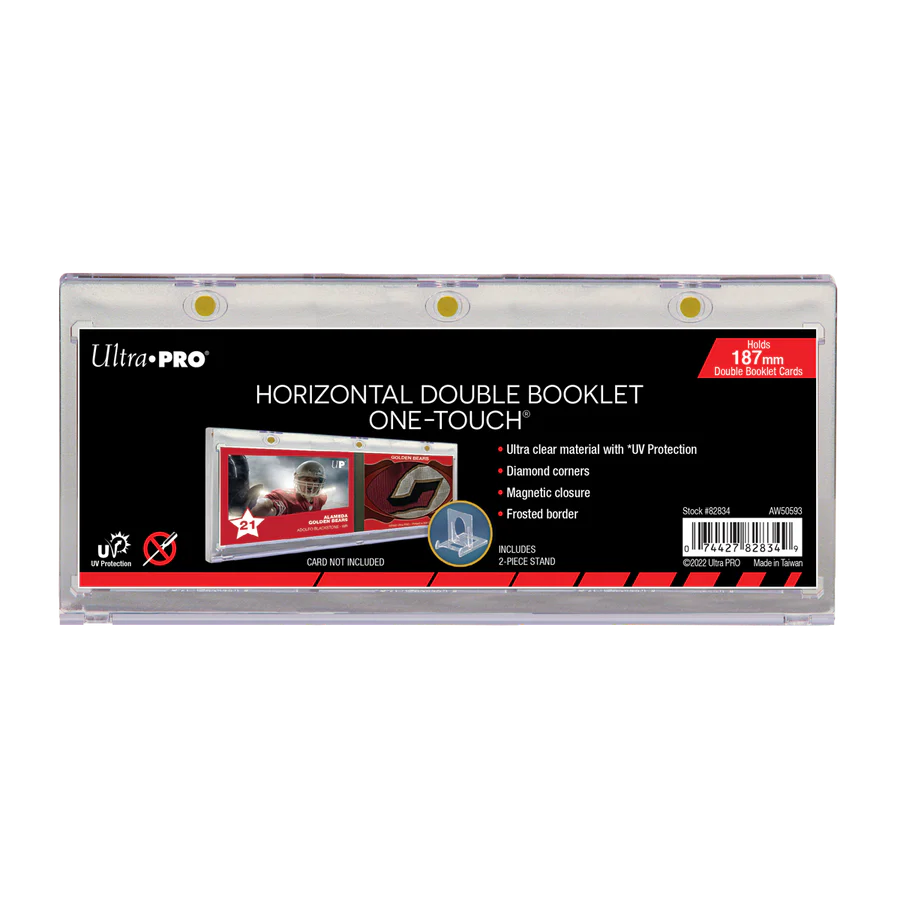 187mm Horizontal Double Booklet Card UV ONE-TOUCH® Magnetic Holder