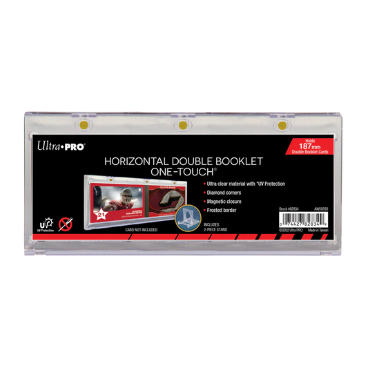 187mm Horizontal Double Booklet Card UV ONE-TOUCH® Magnetic Holder