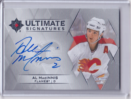 Al Macinnis Ultimate Signatures Auto Card US-AM 2023-24 Upper Deck Ultimate Collection Calgary Flames