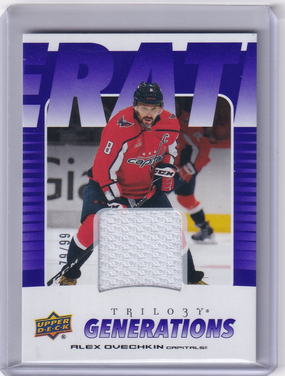 Alex Ovechkin Trilogy Generations Jersey /99 TG-17B 2023-24 Upper Deck Trilogy Washington Capitals
