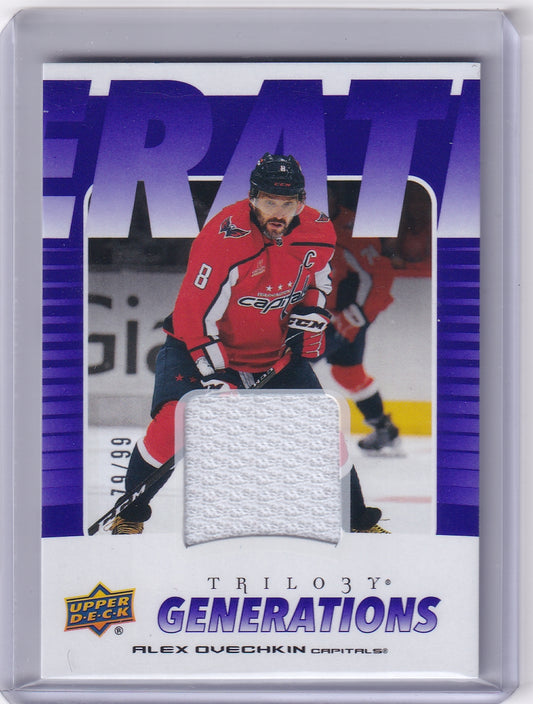 Alex Ovechkin Trilogy Generations Jersey /99 TG-17B 2023-24 Upper Deck Trilogy Washington Capitals