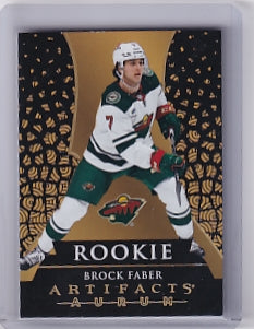 Brock Faber Rookie Aurum Card A-31 Unscratched 2023-24 Upper Deck Artifacts Rookie Card RC Minnesota Wild