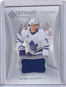 Bobby McMann Ultimate Rookie Jersey 179/599 Card #139 2023-24 Upper Deck Ultimate Collection Rookie Card RC Toronto Maple Leafs