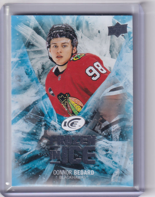 Connor Bedard Frozen In Ice Rookie UNOPENED FI-28 2023-24 Upper Deck Ice Rookie Card RC Chicago Blackhawks