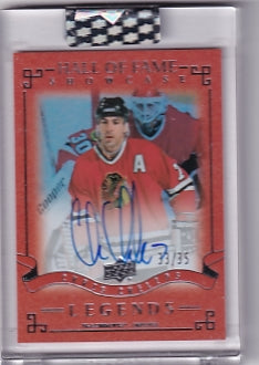 Chris Chelios Hall Of Fame Showcase 33/35 Card HSF-CC 2020-21 Upper Deck Clear Cut Chicago Blackhawks