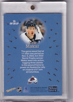 Cale Makar Linchpins Card 15 of 20 LP 2022-23 Skybox Metal Universe Colorado Avalanche