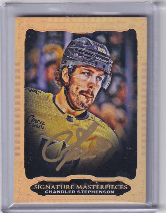 Chandler Stephenson Signature Masterpieces Auto Card USM-CS 2023-24 Upper Deck Ultimate Collection Vegas Golden Knights