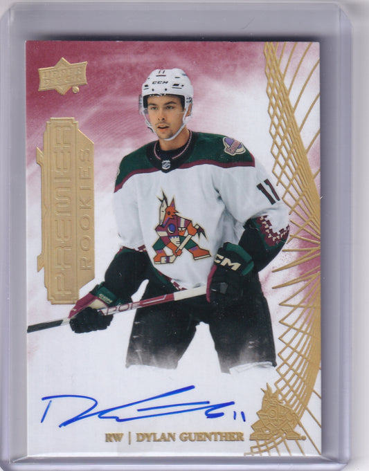 Dylan Guenther Rookie Auto #129 2022-23 Upper Deck Premier Rookie Card RC Arizona Coyotes