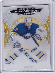 Devon Levi Ultimate Introductions Showcase Rookie Card UI-97 2023-24 Upper Deck Ultimate Collection Rookie Card RC Buffalo Sabres