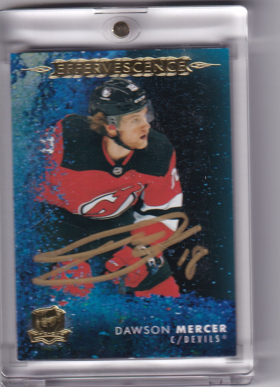 Dawson Mercer Effervescence EF-DM 2021-22 Upper Deck The Cup Rookie Card RC New Jersey Devils