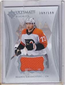 Elliot Desnoyers Ultimate Rookie Jersey /599 Card #133 2023-24 Upper Deck Ultimate Collection Rookie Card RC Philadelphia Flyers