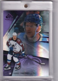 Gabriel Landeskog Base Purple 4/5 Card #84 2023-24 Upper Deck SP Game Used Colorado Avalanche