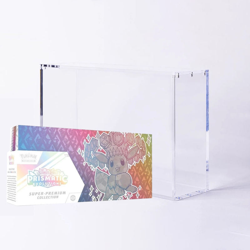 Acrylic Case Display for Pokémon Prismatic Evolutions Super-Premium Collection (SPC)