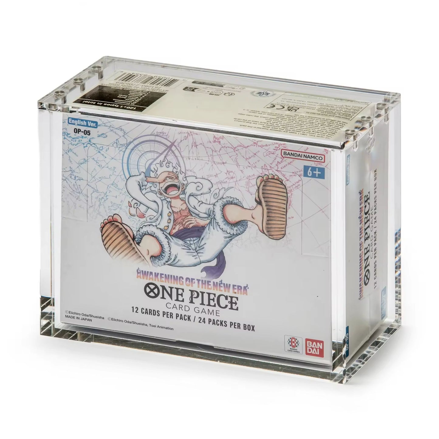 One Piece Booster Box Magnetic Acrylic Display Case - Overtime Supplies