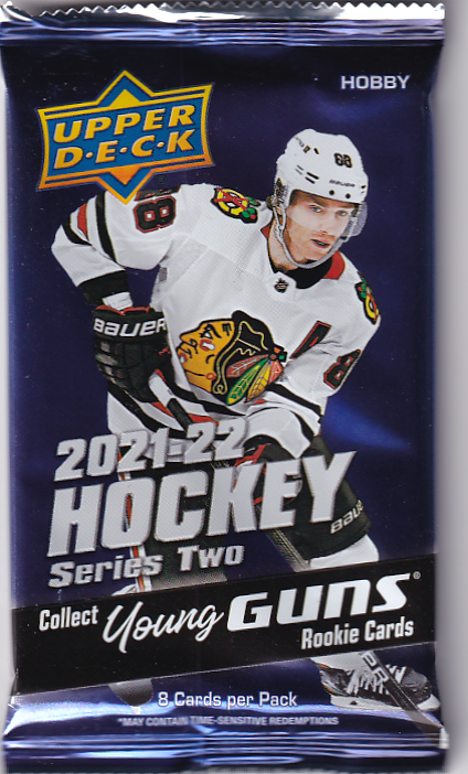 2021-22 Upper Deck Hockey Series 2 Hobby Pack