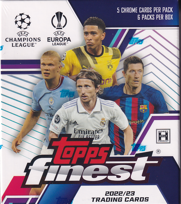 2022-23 Topps Finest UEFA Club Competitions Soccer Hobby Mini Box