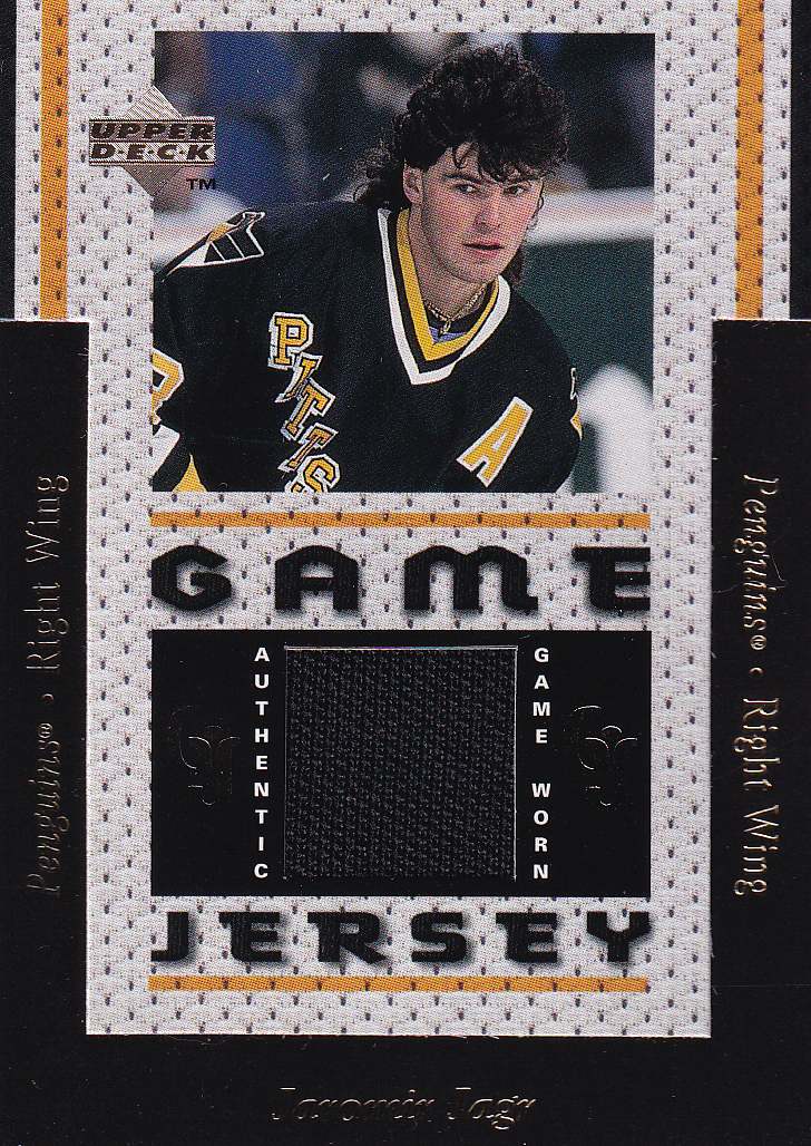 JAROMIR JAGR 1996-97 Upper Deck UD Game Jersey GJ4 Pittsburgh Penguins