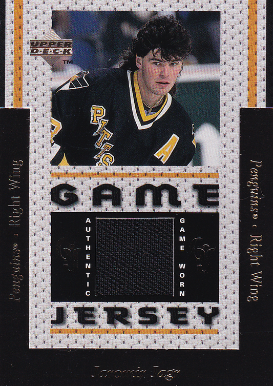 JAROMIR JAGR 1996-97 Upper Deck UD Game Jersey GJ4 Pittsburgh Penguins