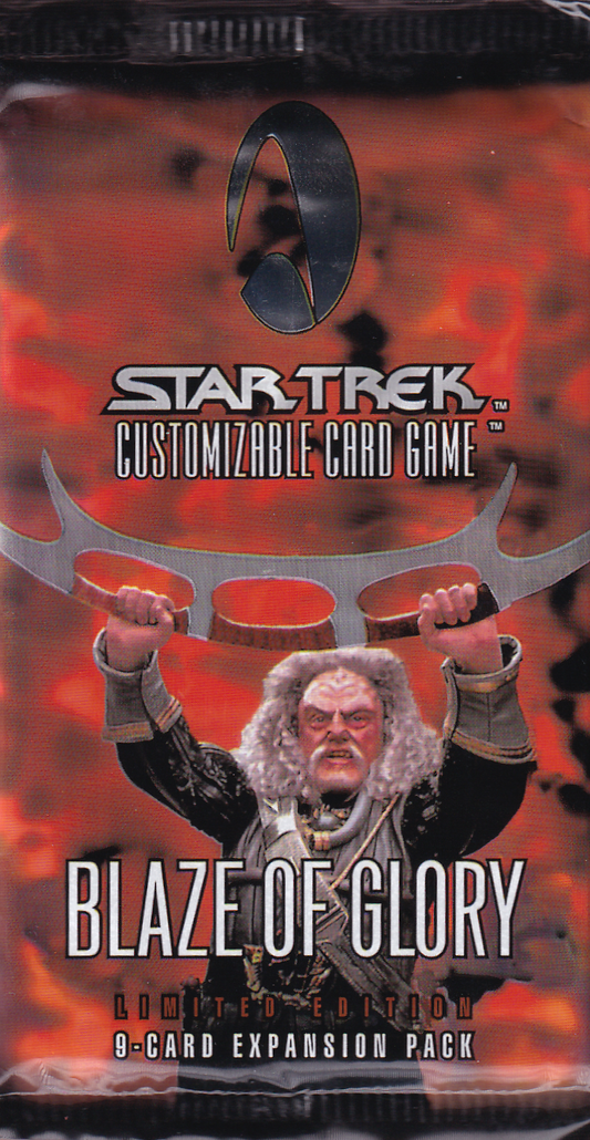 1999 STAR TREK Blaze of Glory - Limited Edition Sealed 9 Card Expansion Pack