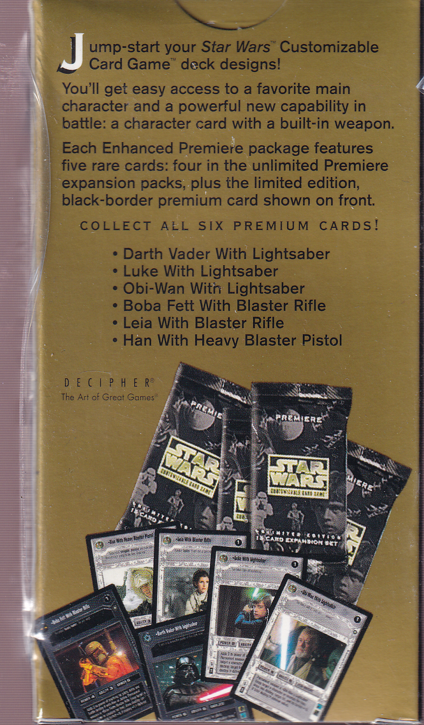 STAR WARS Enhanced Premiere limited Edition  - Four 15 Card Expansion packs