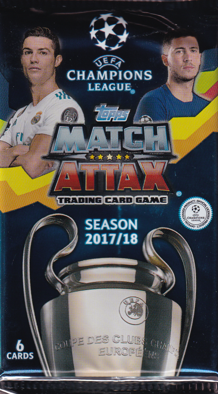 2017-18 Topps Merlin MATCH ATTAX UEFA Champions League Soccer Pack