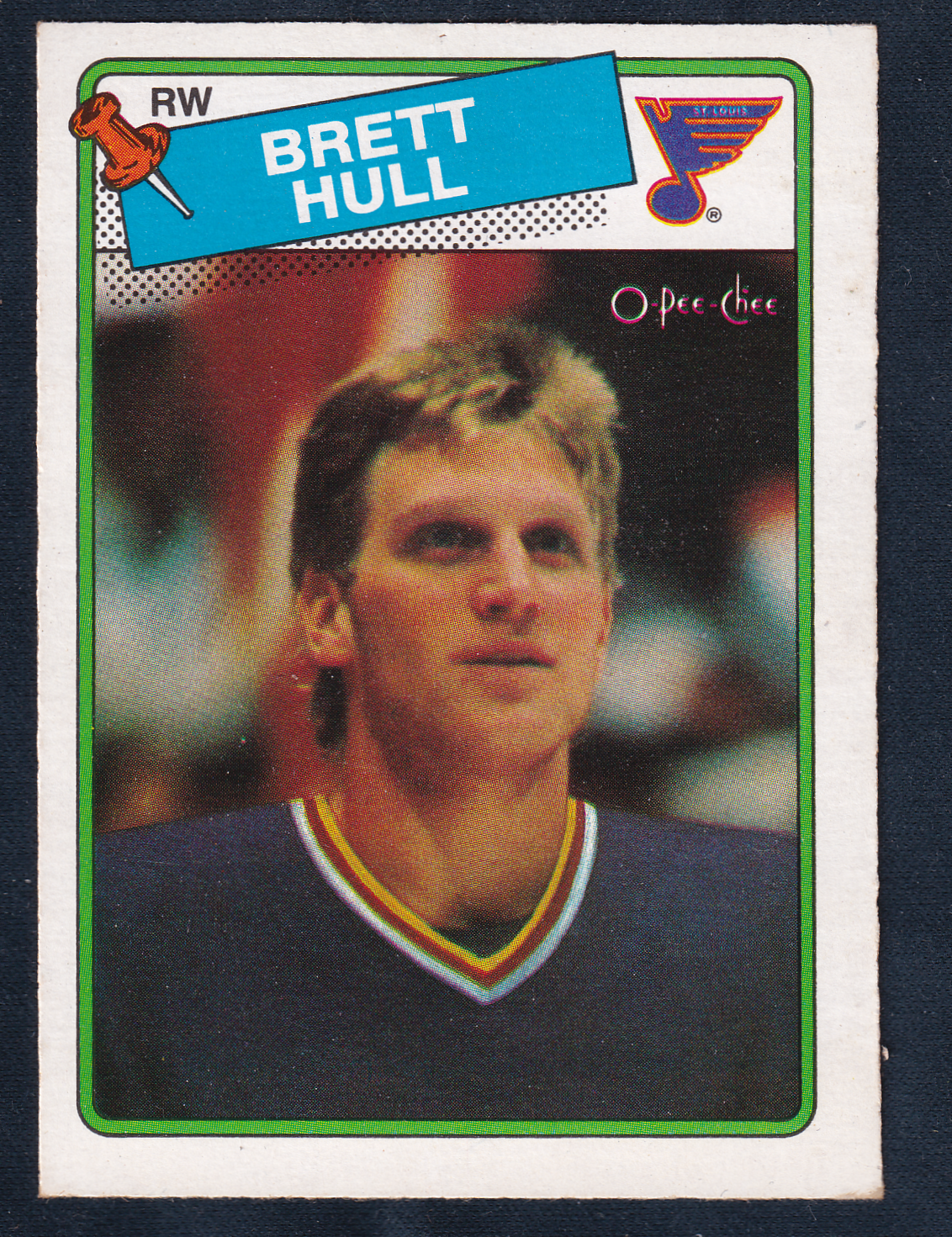 BRETT HULL 1988-89 O-Pee-Chee Rookie Card #66 St. Louis Blues OPC RC