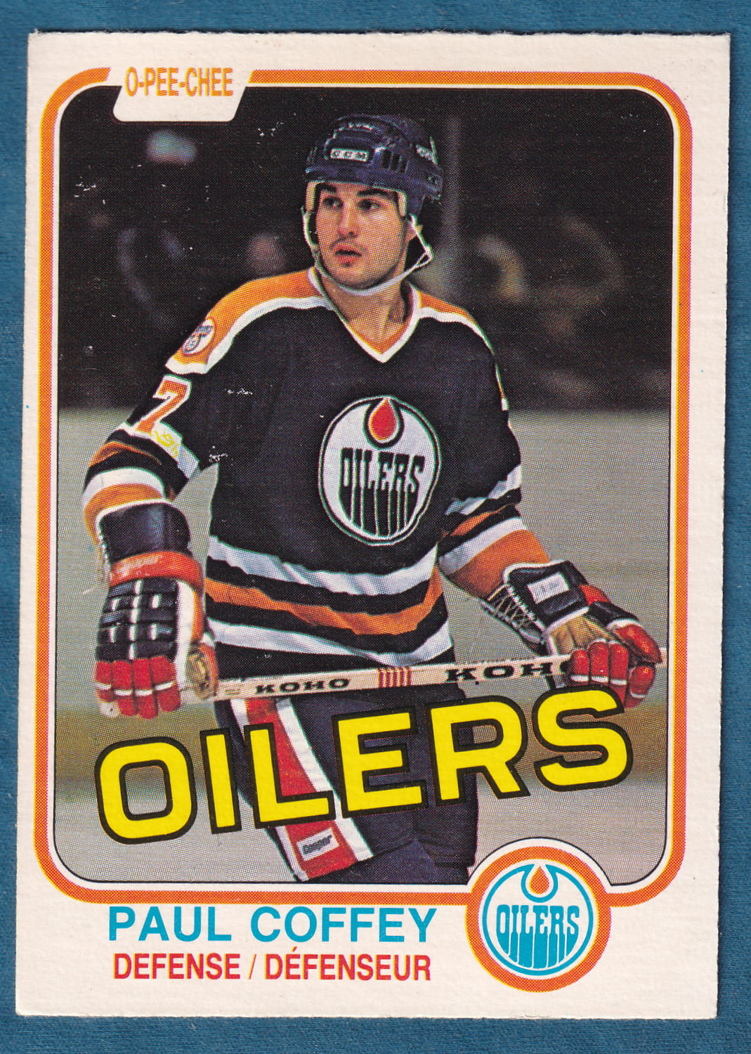 PAUL COFFEY 1981-82 O-Pee-Chee Rookie Card #111 Edmonton Oilers OPC RC