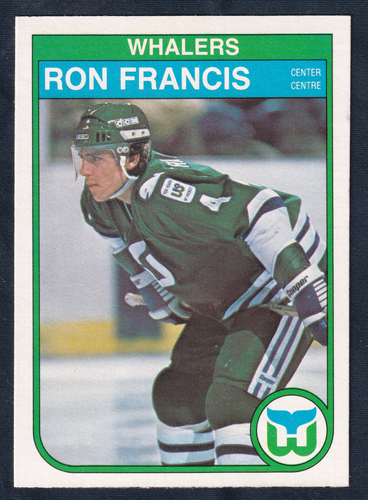 RON FRANCIS 1982-83 O-Pee-Chee Rookie Card #123 Hartford Whalers OPC RC