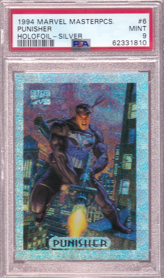 Punisher 1994 Marvel Masterpieces Holofoil - Silver PSA 9