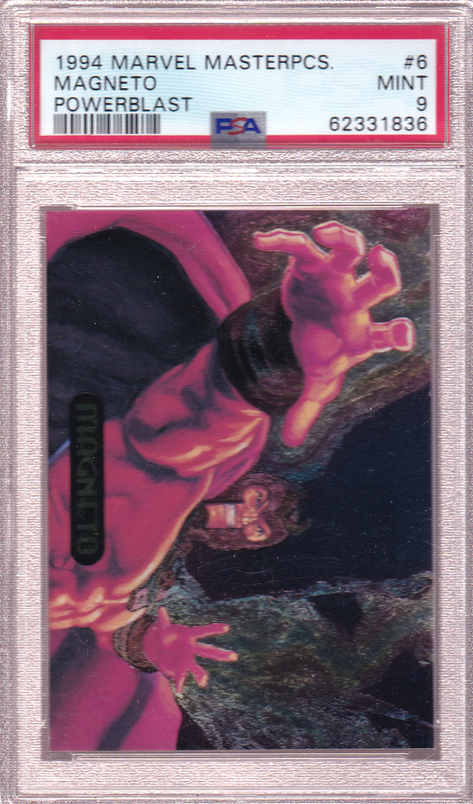 Magneto 1994 Marvel Masterpieces Powerblast PSA 9