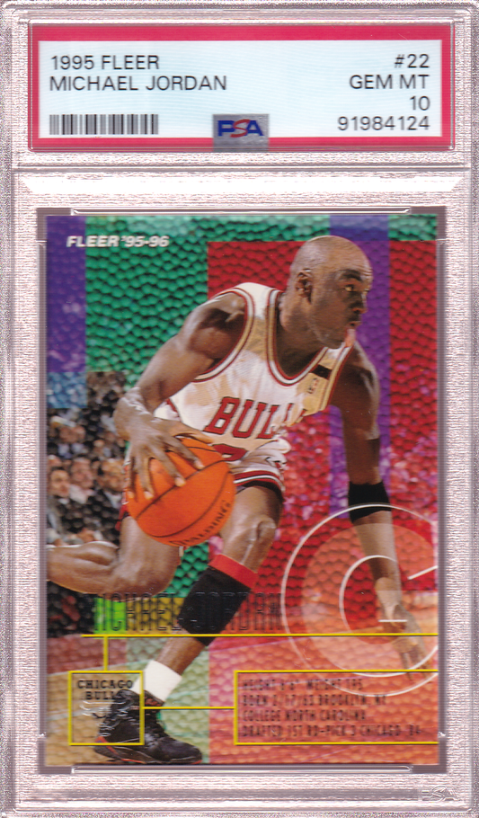 Michael Jordan 1995-96 Fleer Card #22 PSA 10 Chicago Bulls