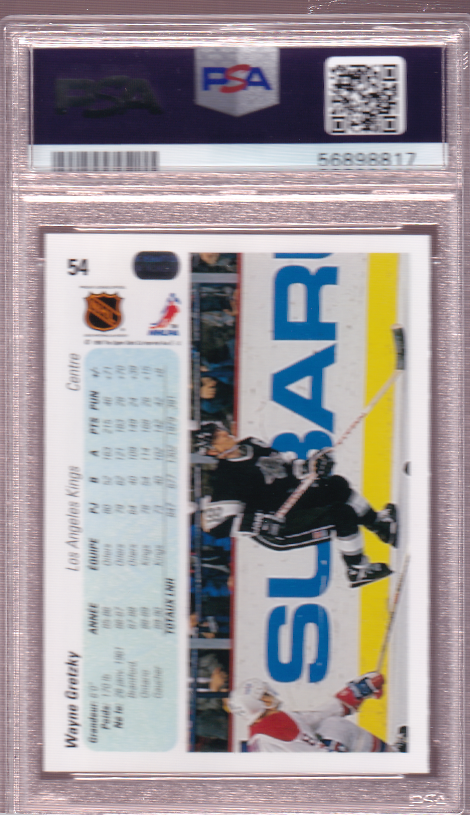 Wayne Gretzky 1990-91 Upper Deck FRENCH PSA 10 Card #55 Los Angeles LA Kings