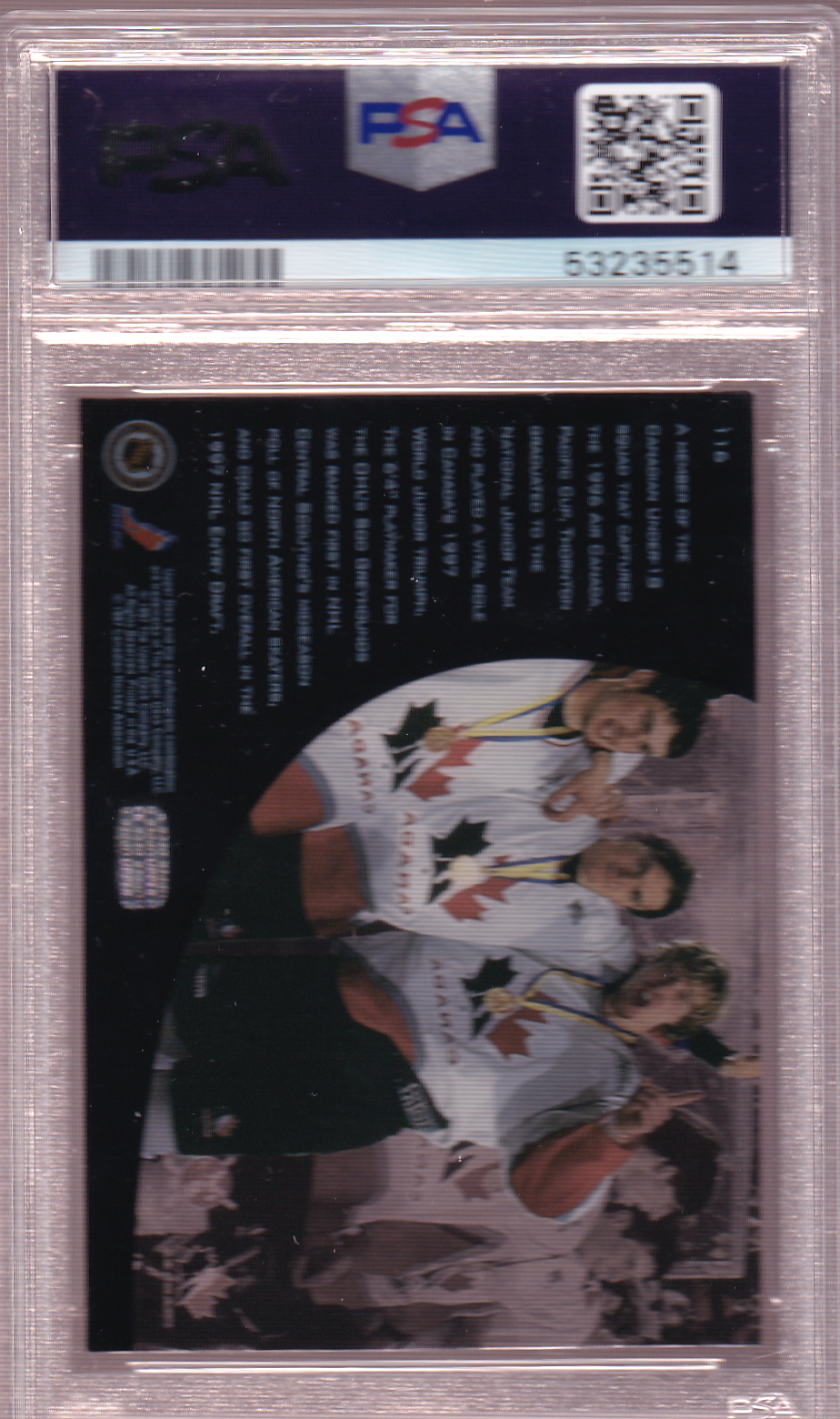 Joe Thornton 1996-97 Upper Deck ICE RC PSA 9 Rookie Card #116 San Jose Sharks