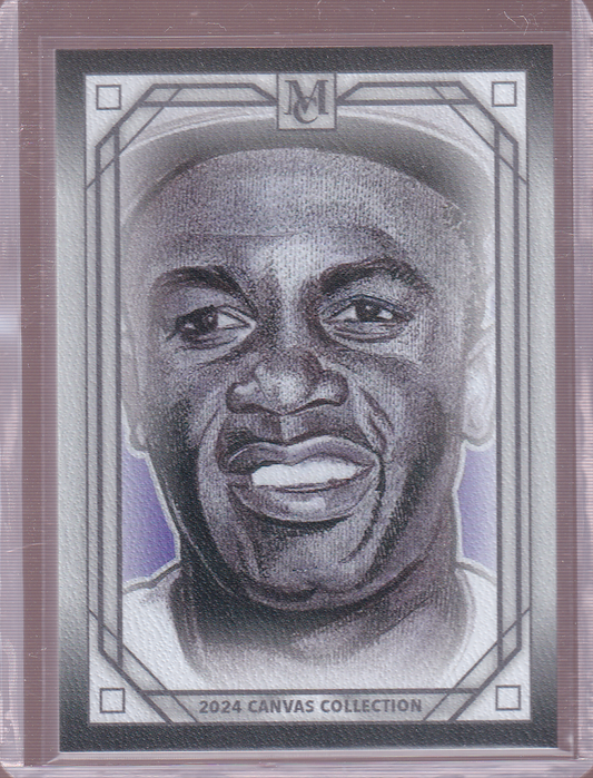 JACKIE ROBINSON 2024 Topps Museum Canvas Collection Reproduction Card Brooklyn Dodgers CCR-9