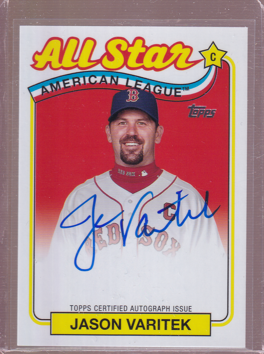 JASON VARITEK 2024 Topps 35th Anniversary 1989 Auto Boston Red Sox 89SA-JV