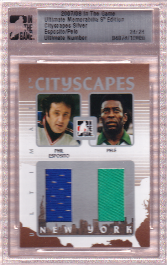 Phil Esposito / Pele 2007-08 ITG Ultimate Memorabilia 6th Edition Cityscapes Silver 24/24