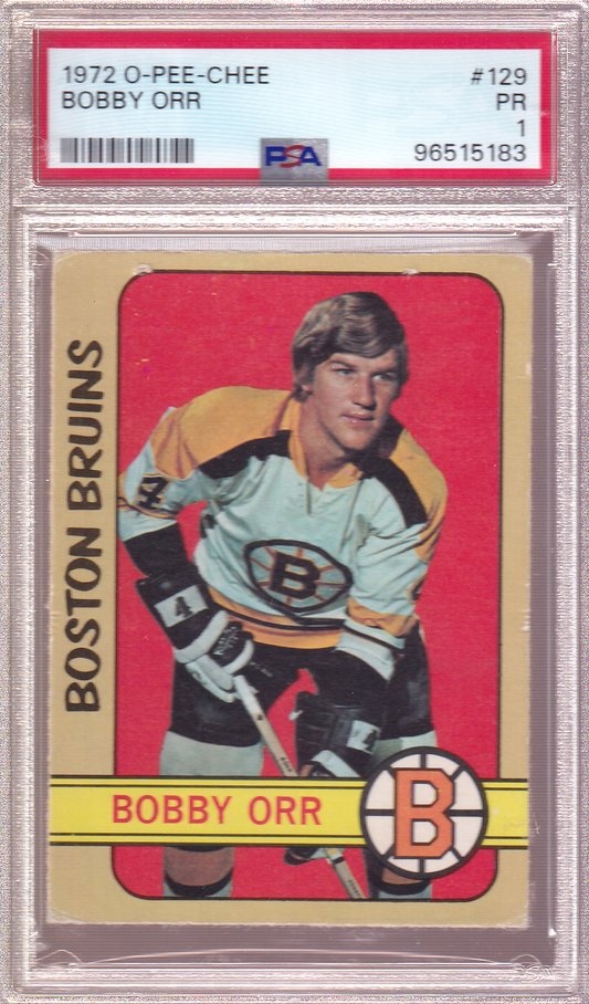 Bobby Orr 1972-73 O-Pee-Chee Card #129 Boston Bruins OPC PSA 1