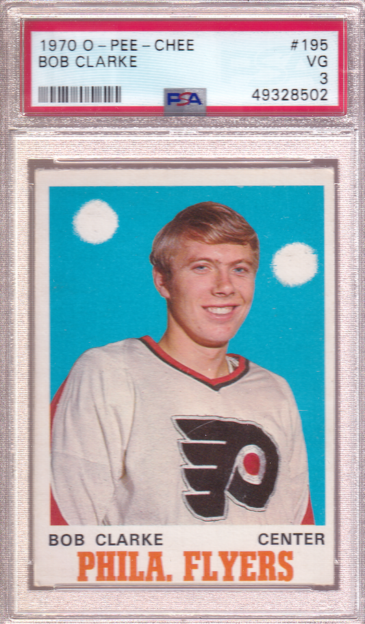 Bobby Clarke 1970-71 O-Pee-Chee Card #195 Philadelphia Flyers PSA 3