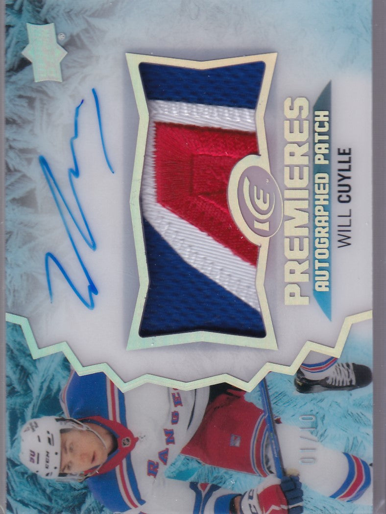 WILL CUYLLE 2023-24 UD Ice Rookie Premieres Auto Patch 01/10