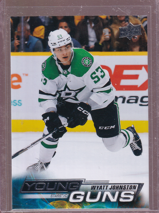 WYATT JOHNSTON 2022-23 Upper Deck Young Guns Rookie Card #459 RC Dallas Stars