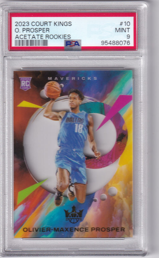 Oliver-Maxence Prosper #10 2023 Court Kings Acetate Rookie PSA 9